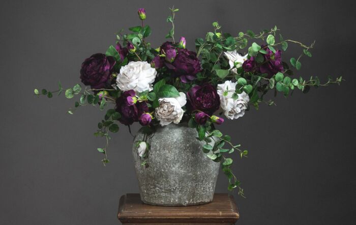 Hill Interiors Aged Stone Ceramic Vase