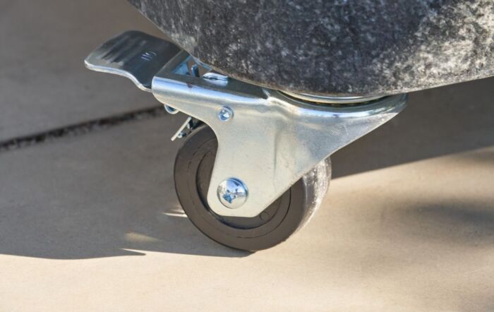 Pacific Lifestyle Ancona Anthracite Round Edge Granite 120kg Wheeled Parasol Base