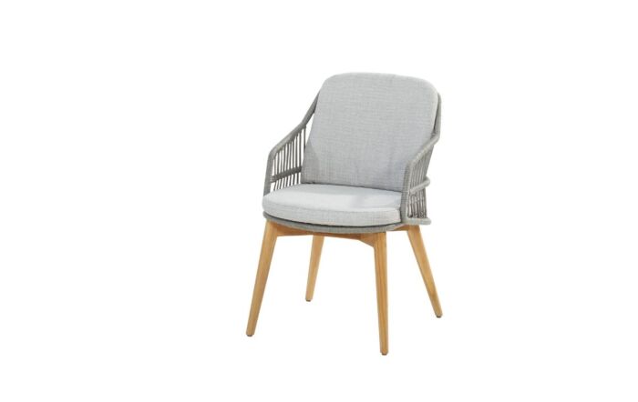 4 Seasons Outdoor Prado 130cm Round Table with 4 Ancora Dining Chairs