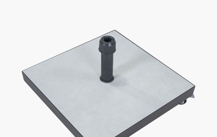 Pacific Lifestyle Riva 3.5m Anthracite Table Parasol & Ceramica 40kg Grey Wheeled Base