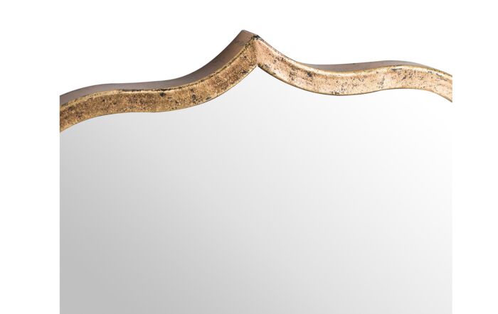 Hill Interiors Antique Bronze Curved Mirror