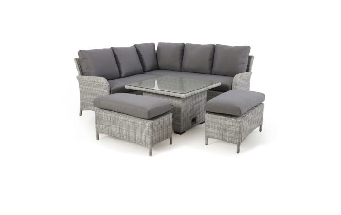 Maze Ascot Corner Adjustable Dining Set