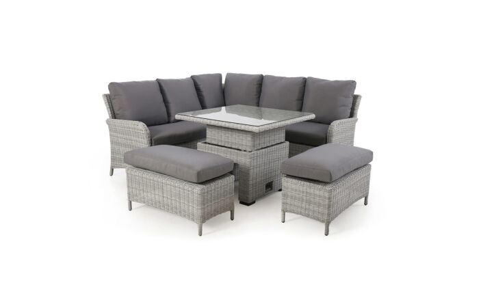 Maze Ascot Corner Adjustable Dining Set