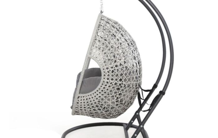 Maze Ascot Double Hanging Chair- Grey