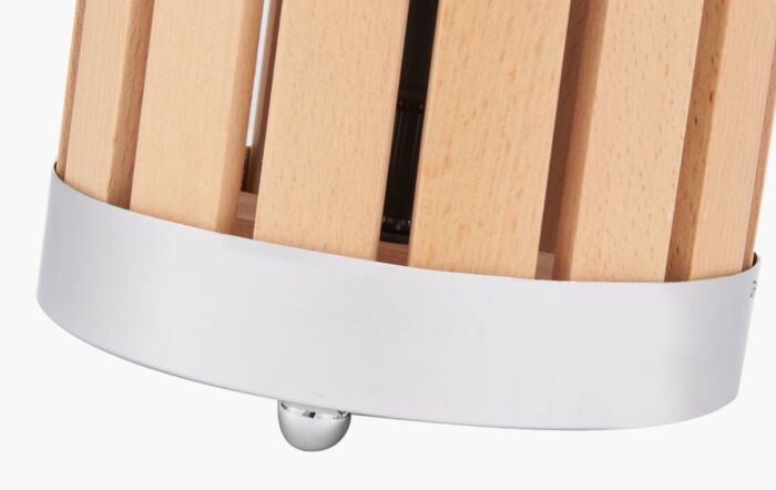 Pacific Lifestyle Austell Natural Wood Small Lantern Table Lamp