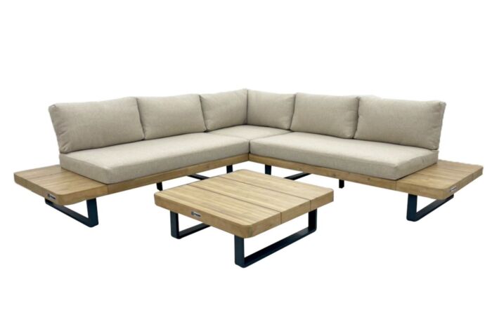 Maze Bali Wooden Platform Corner Sofa Set