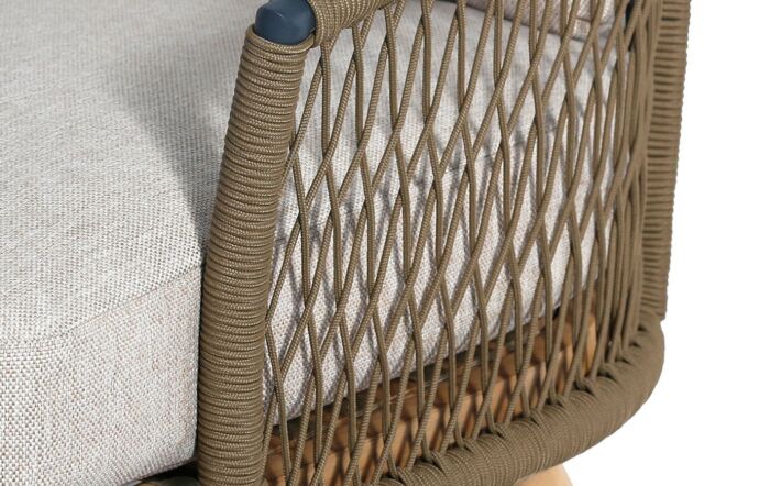 Maze Bali Rope Weave Outdoor Corner Set With Chair