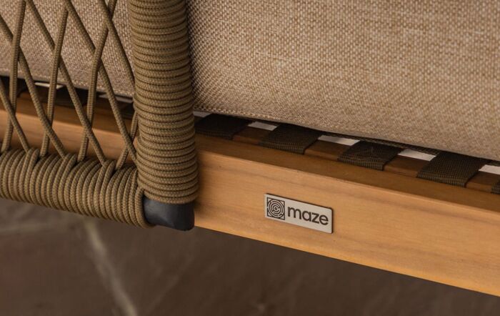 Maze Bali Double Sunlounger Set With Side Table