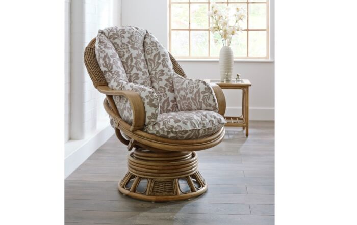 Cane shop swivel chair