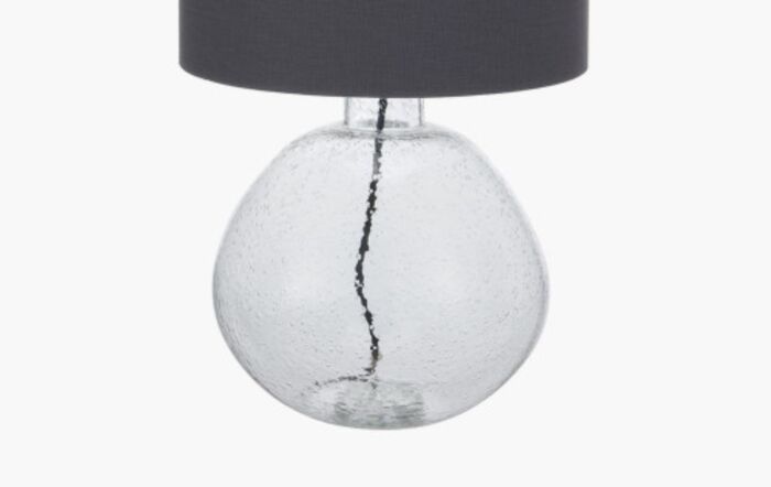 Pacific Lifestyle Beja Organic Shape Clear Bubble Glass Table Lamp