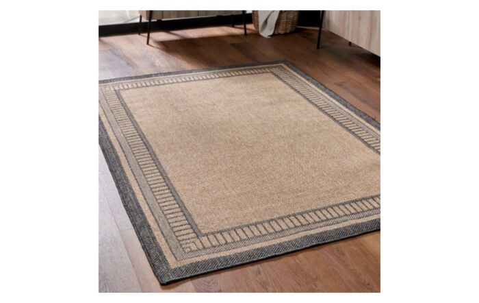 Pacific Lifestyle Black Border Indoor or Outdoor Rug
