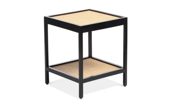 Desser Manhattan Black Mango Wood Side Table