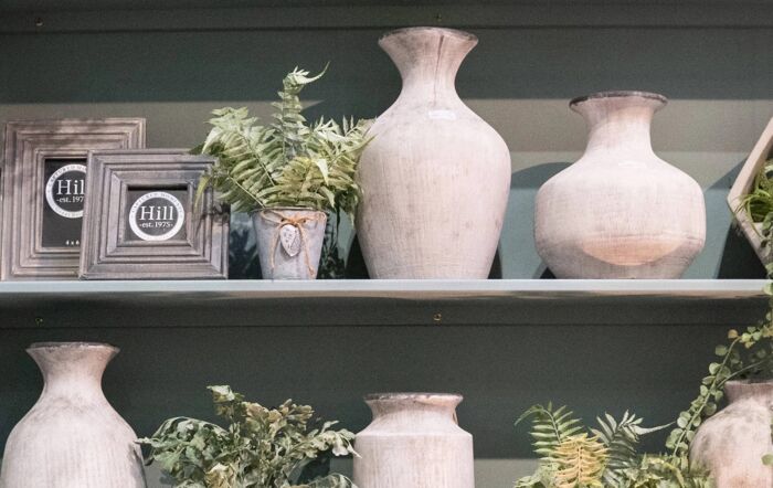 Hill Interiors Bloomville Squat Stone Vase 