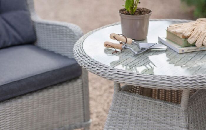 Bramblecrest Chedworth Rattan Bistro Set - Grey Bramblecrest Chedworth Rattan Bistro Set - Grey
