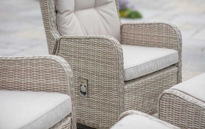Bramblecrest Chedworth Deluxe Recliner Set with Footstools & Side Table - Sandstone Bramblecrest Chedworth Deluxe Recliner Set with Footstools & Side Table - Sandstone