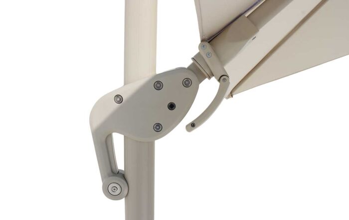 Bramblecrest Chichester 3m Square Cantilever Parasol with Granite Base and FREE Cover - Mocha