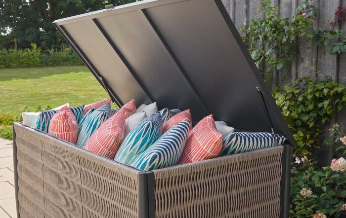 Bramblecrest Mauritius Large Garden Cushion Box with Liner Bramblecrest Mauritius Large Garden Cushion Box with Liner