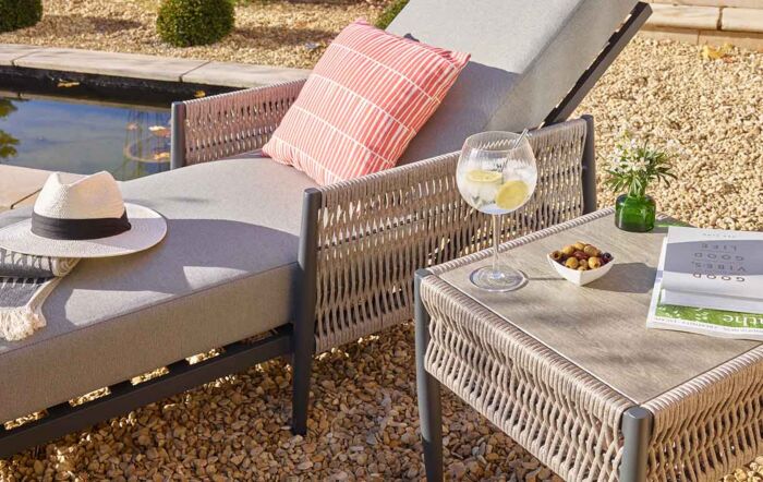 Bramblecrest Mauritius Lounger with Table JB Furniture