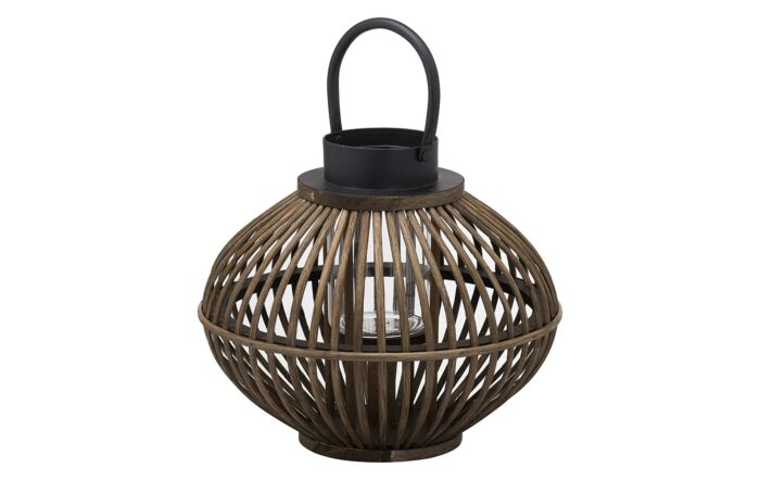 Hill Interiors Brown Bamboo Style Lantern