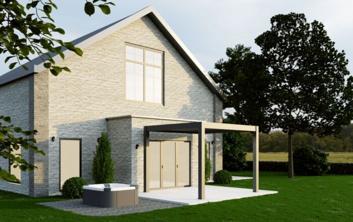 Celtic Leisure Saturn 3m x 4m Aluminium Pergola - Anthracite