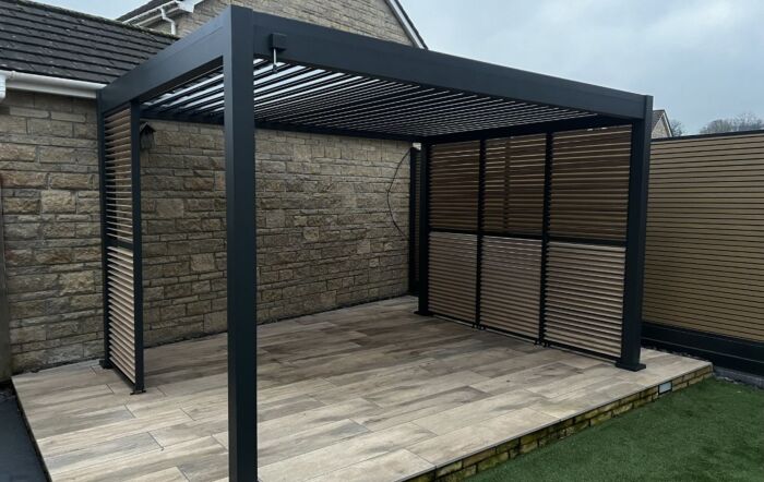 Celtic Leisure Saturn 3m x 4m Aluminium Pergola - Anthracite