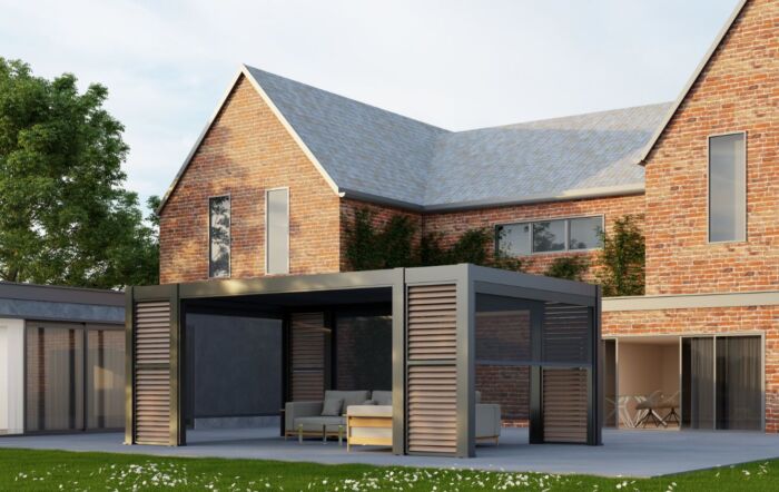 Celtic Leisure Saturn 3m x 6m Aluminium Pergola - Anthracite