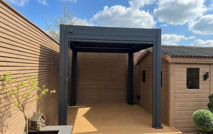 Celtic Leisure 2.5m x 2.5m Aluminium Pergola - Anthracite