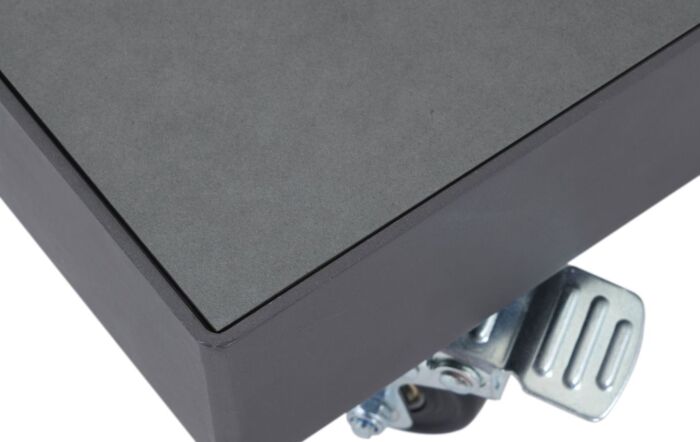 Pacific Lifestyle Riva 3 X 2 mt Anthracite Parasol With 40kg Grey Ceramica Base