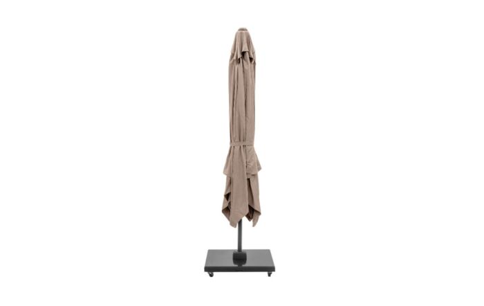Pacific Lifestyle Challenger T2 3m Square Taupe Free Arm Parasol & 90kg Wheeled Base Pacific Lifestyle Challenger T2 3m Square Taupe Free Arm Parasol & 90kg Wheeled Base