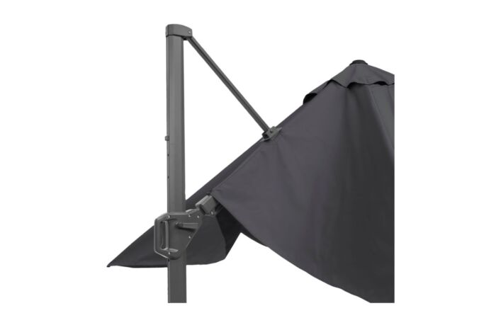 Pacific Lifestyle Challenger T2 3.5 x 2.6m Rectangular Anthracite Free Arm Parasol With 90kg Wheeled Base
