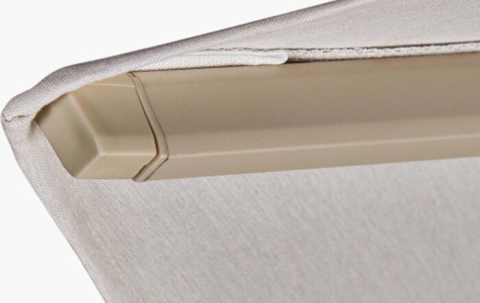 Pacific Lifestyle Challenger T2 3.5m x 2.6m Sandstone/Champagne Cantilever & 90kg Wheeled Base