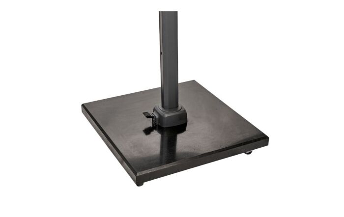 Pacific Lifestyle Challenger T2 3m Square Taupe Free Arm Parasol & 90kg Wheeled Base