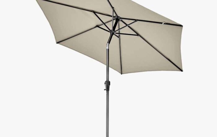 Pacific Lifestyle Riva 2.5m Champagne Parasol & 40kg Wheeled Base