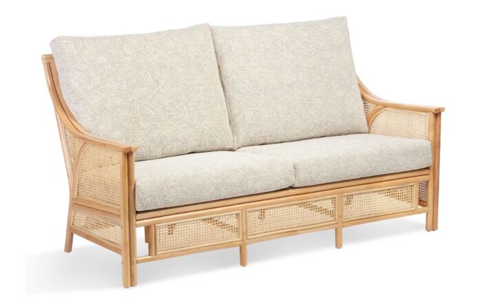Desser Chester Natural Cane 3 Seat Sofa