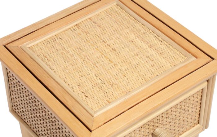 Desser Chester Natural Cane Lamp Table