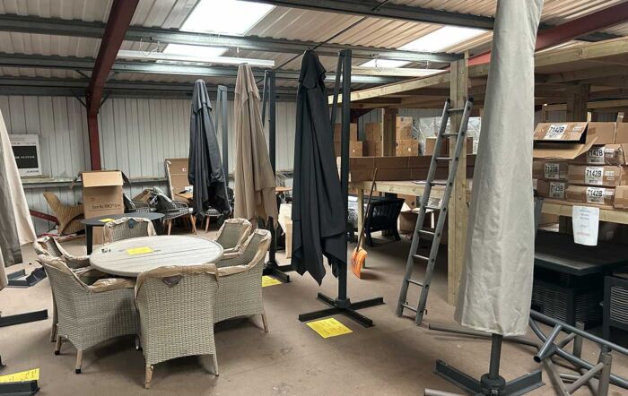 Clearance Cantilever Parasols - Wakefield Showroom