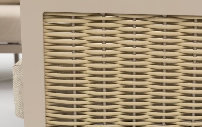 JB Furniture Exclusive Conrad Rattan Two Seat Garden Sofa Set - Latte