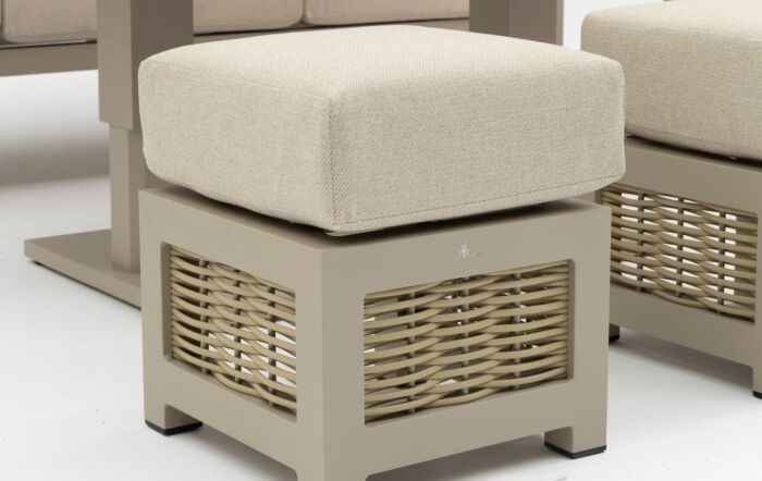 JB Furniture Exclusive Conrad Rattan Three Seat Adjustable Garden Sofa Set - Latte