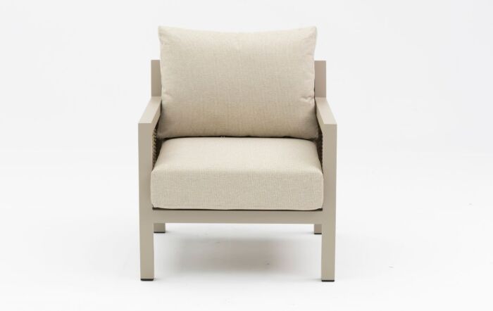 JB Furniture Exclusive Conrad Rattan Two Seat Garden Sofa Set - Latte