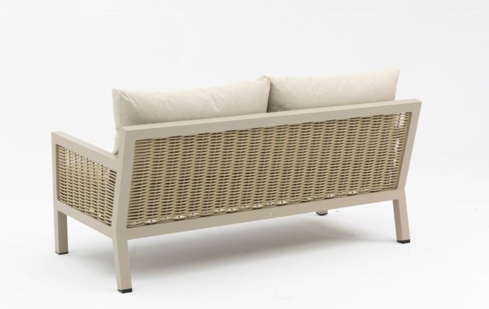JB Furniture Exclusive Conrad Rattan Two Seat Garden Sofa Set - Latte