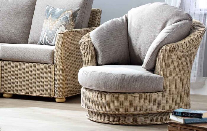 Cane swivel chairs clearance sale