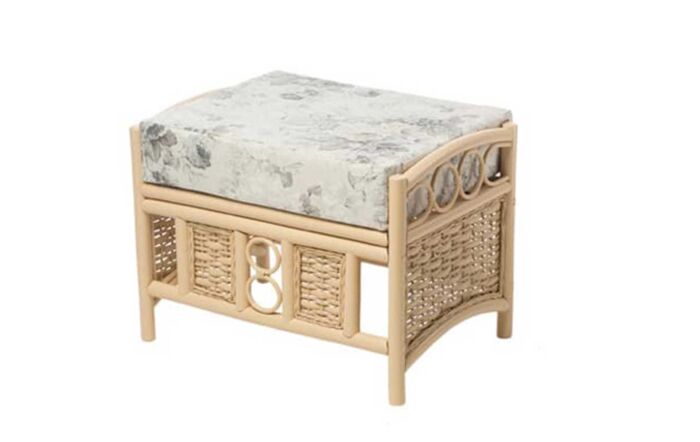 Desser Vale Cane Rattan Footstool 