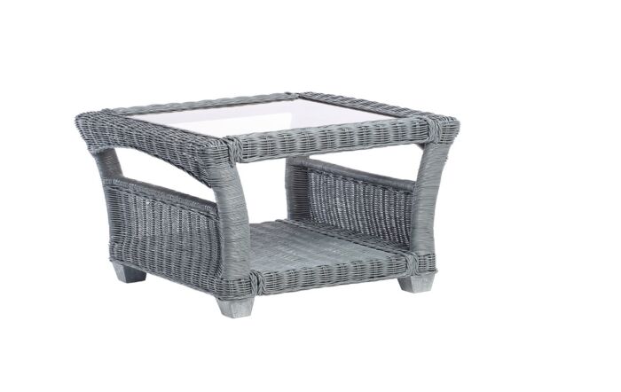 Desser Dijon Rattan Side Table - Grey Desser Dijon Rattan Side Table - Grey