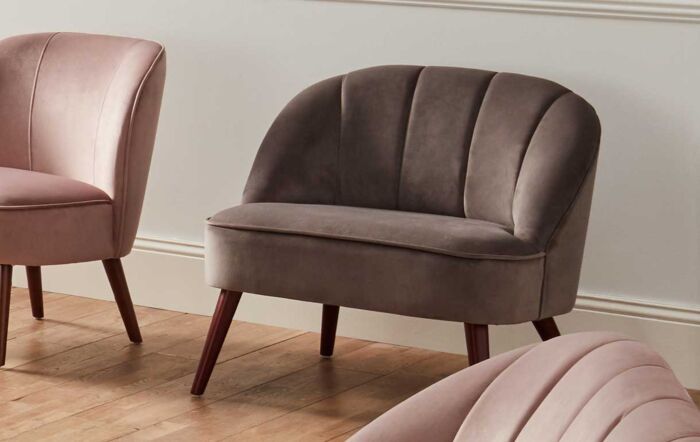 Pacific Lifestyle Dove Grey Velvet Chair 