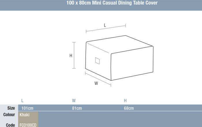 Bramblecrest Monterey, Chedworth, Monte Carlo & Panama Mini Casual Dining Table Cover