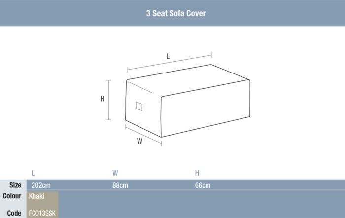 Bramblecrest Monterey, Monte Carlo & Panama 3 Seat Sofa Cover