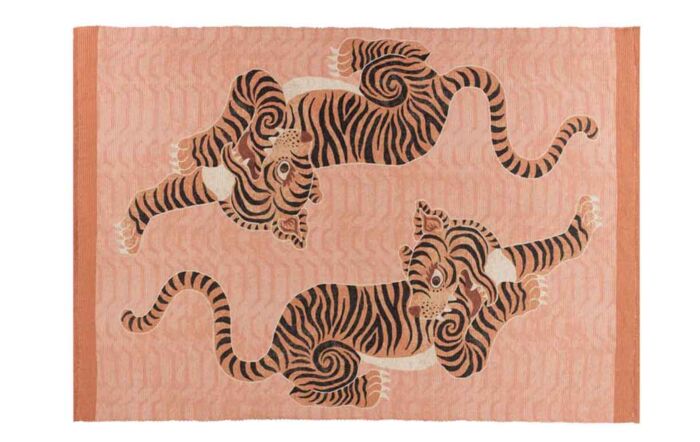 Furn. Tibetan Tiger 120x170cm Outdoor Rug - Coral