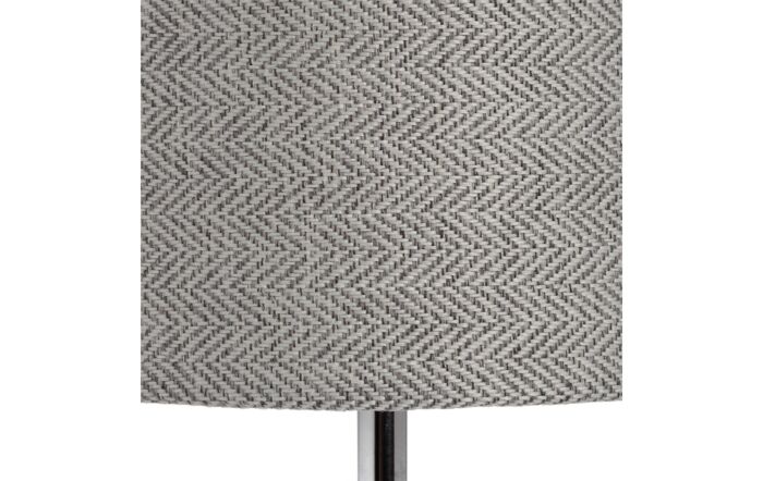 Hill Interiors Genoa Chrome Table Lamp With Shade
