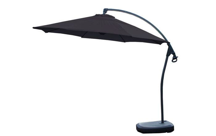 Bramblecrest Gloucester 3M Round Grey Parasol - includes FREE COVER