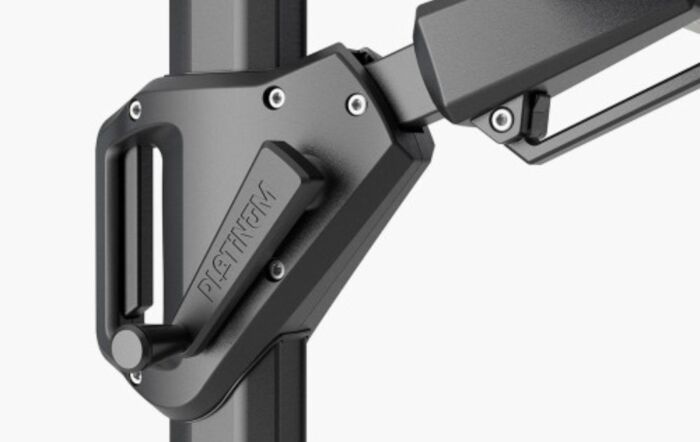 Pacific Lifstyle Challenger T2 3.5m x 2.6m Premium Havana Taupe Free Arm Parasol & 90kg Wheeled Base